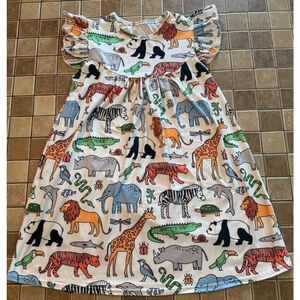 Girls Unbranded Dress Size 2XL (6-7T)White Multi-color